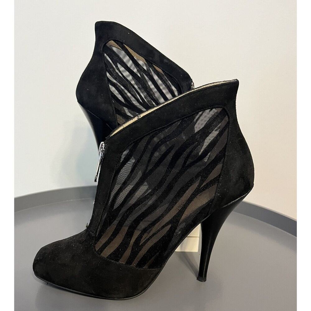 Michael Kors Women's Black Fulton Bootie Mesh&Suede Stiletto Heels Size 7M - Picture 2 of 11